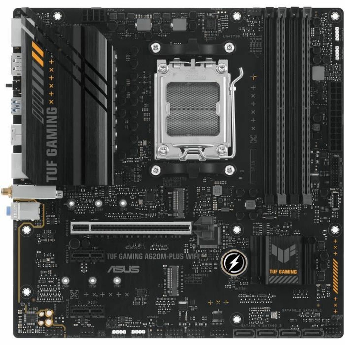 ASUS TUF GAMING A620M-PLUS WIFI AMD A620 Emplacement AM5 micro ATX