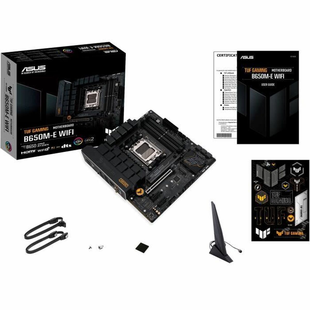 ASUS TUF GAMING B650M-E WIFI AM5 4xDDR5 mATX MB 4xSATA 2xM.2