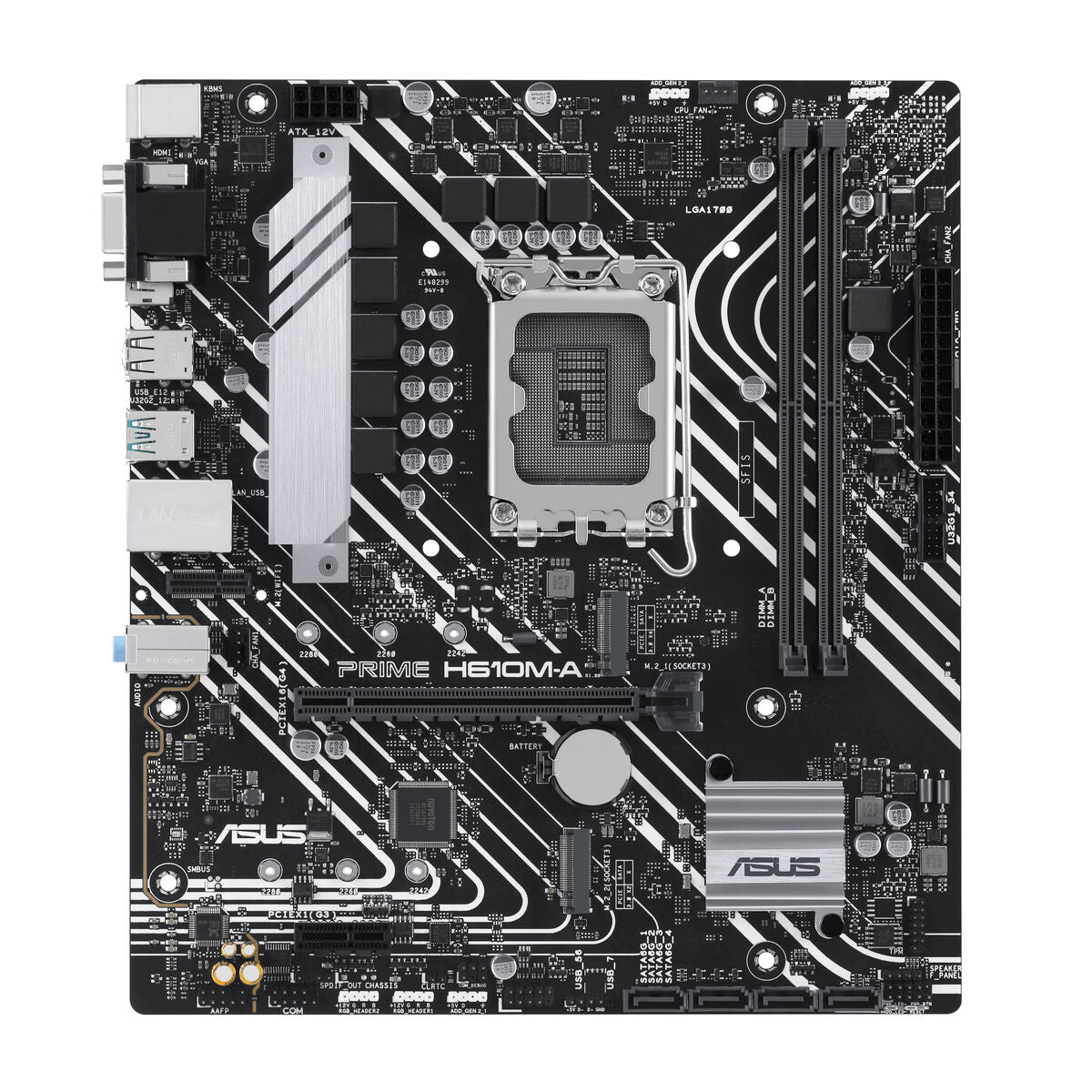 ASUS PRIME H610M-A-CSM LGA1700 2DDR5 microATX 4xSATA MB 1xHDMI 1xDP 1xD-Sub 2xM.2
