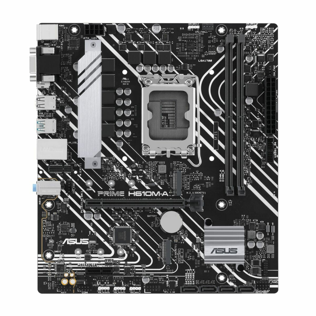 ASUS PRIME H610M-A-CSM LGA1700 2DDR5 microATX 4xSATA MB 1xHDMI 1xDP 1xD-Sub 2xM.2