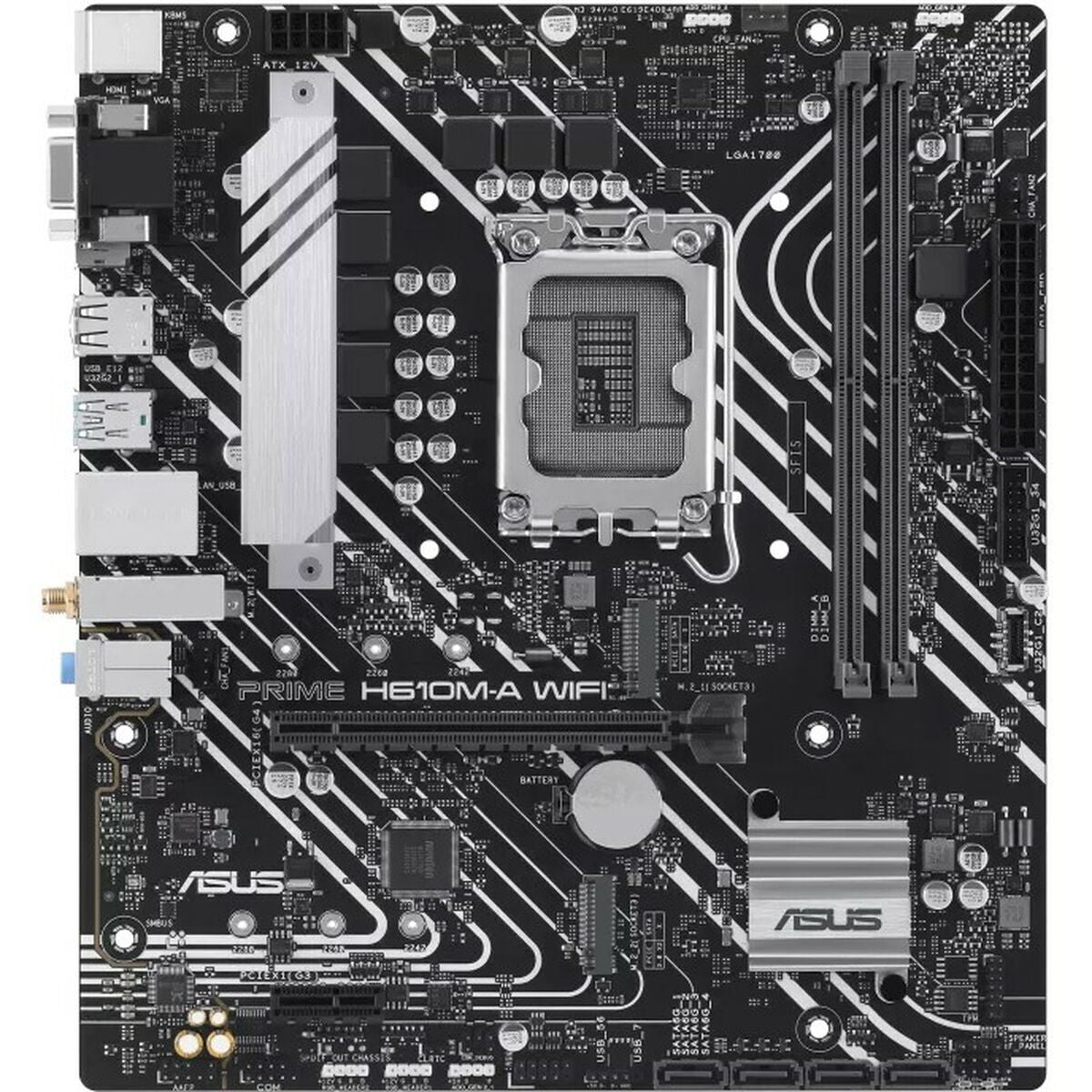 ASUS PRIME H610M-A WIFI LGA1700 microATX 2DDR5 1xHDMI 1xDP 1xD-Sub 4xSATA 2xM.2