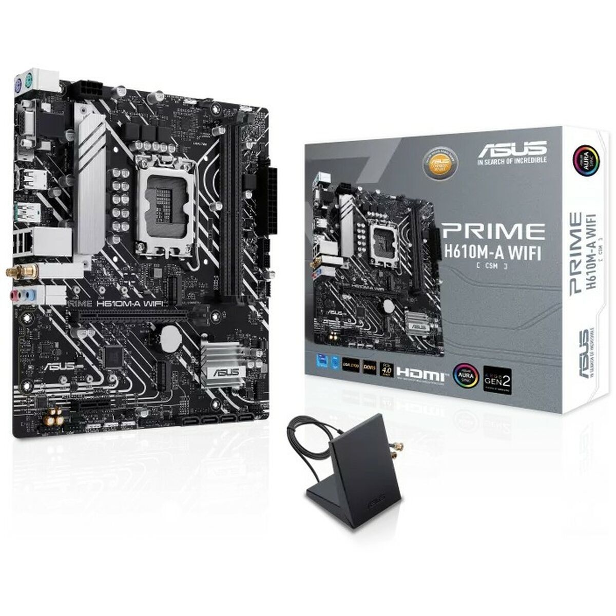 ASUS PRIME H610M-A WIFI LGA1700 microATX 2DDR5 1xHDMI 1xDP 1xD-Sub 4xSATA 2xM.2