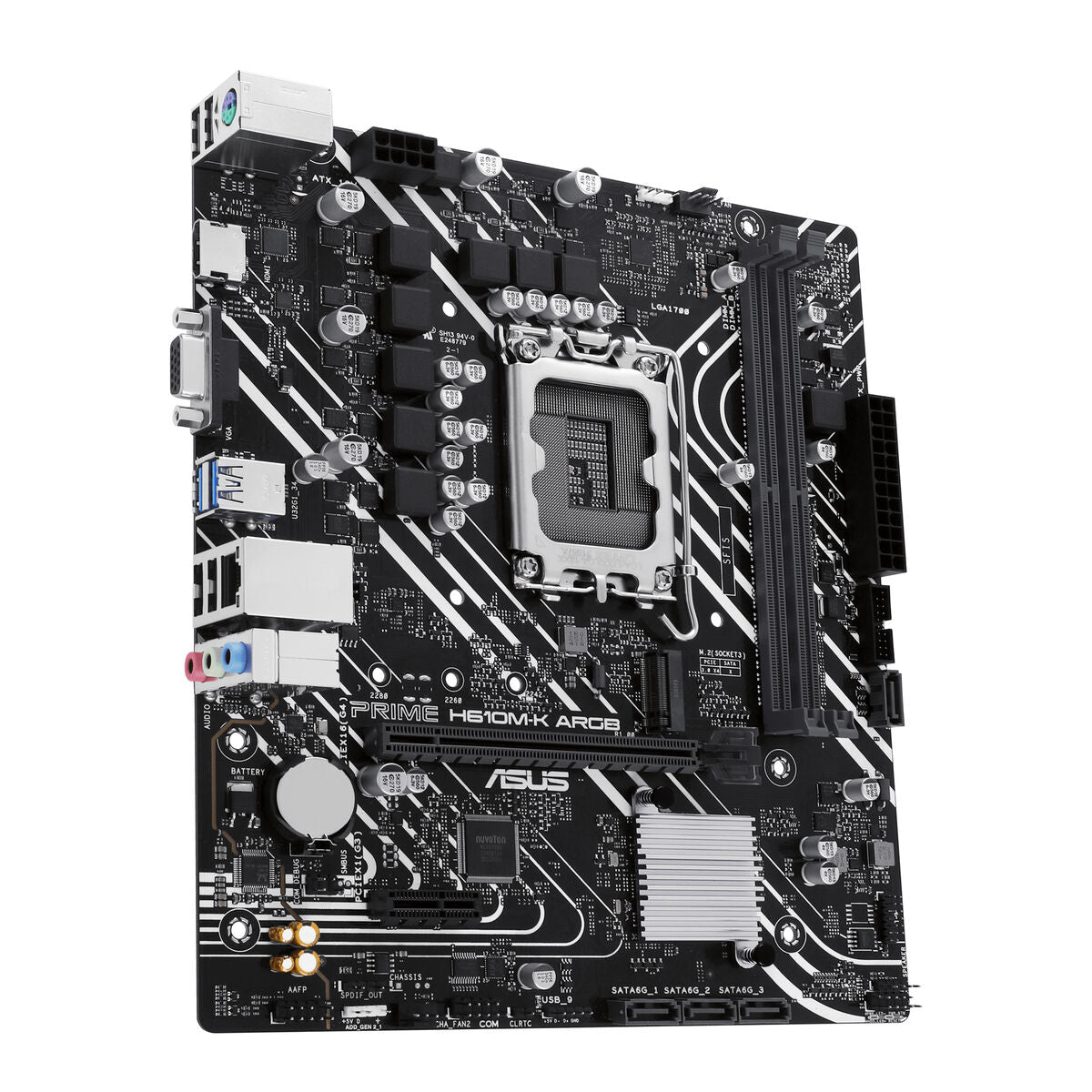 ASUS PRIME H610M-K ARGB LGA 1700 2DDR5 microATX 4xSATA MB 1xHDMI 2.1 1xD-Sub 1xM.2