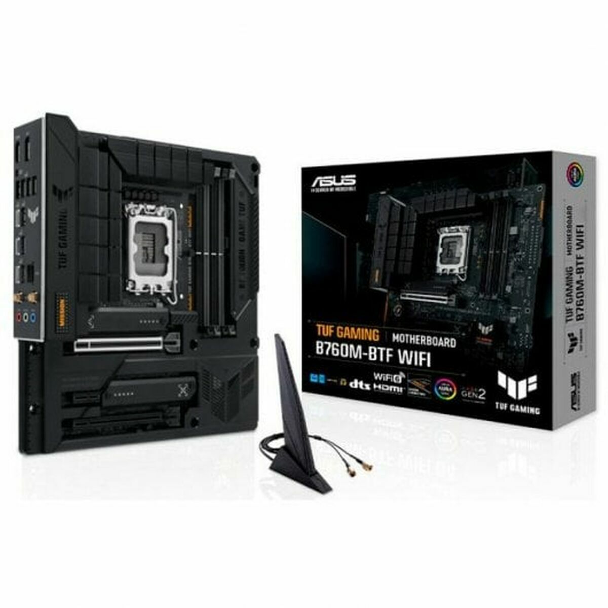 ASUS TUF GAMING B760M-BTF WIFI LGA 1700 4DDR5 microATX 4xSATA MB 1xHDMI 2.1 1xDP 1.4 3xM.2