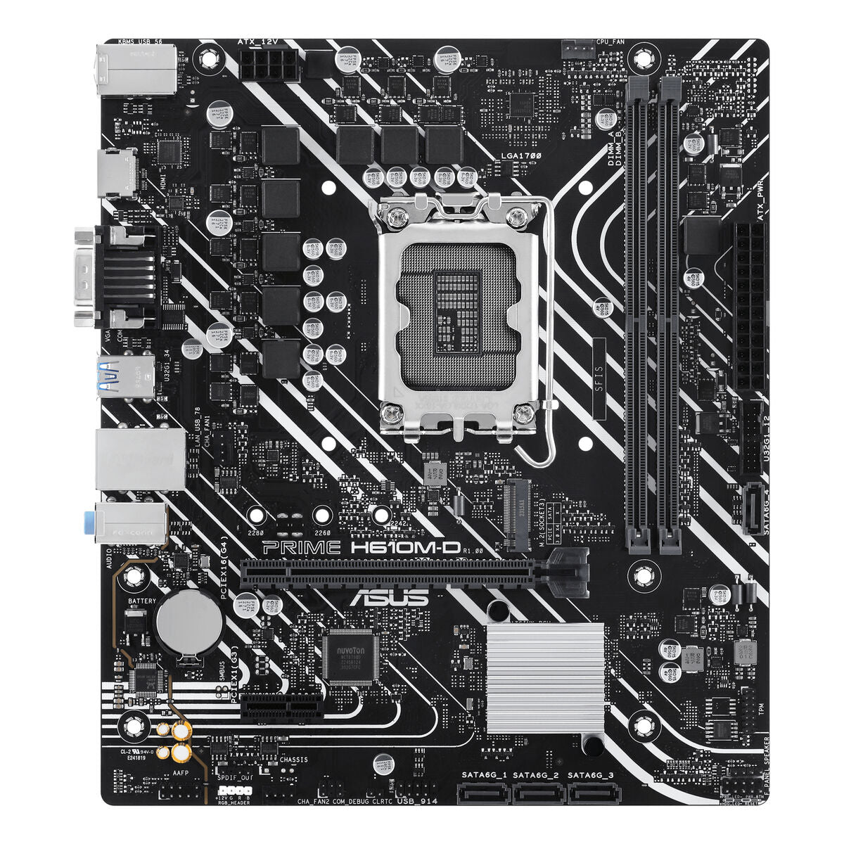 ASUS PRIME H610M-D LGA 1700 2DDR5 microATX 4xSATA MB 1xHDMI 2.1 1xD-Sub 1xM.2