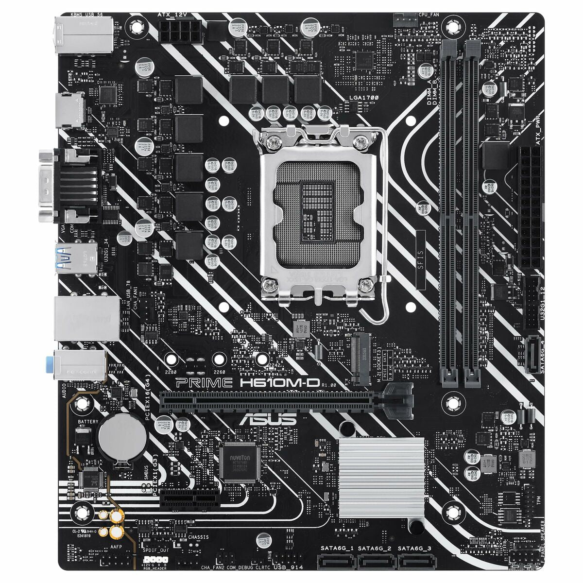 ASUS PRIME H610M-D LGA 1700 2DDR5 microATX 4xSATA MB 1xHDMI 2.1 1xD-Sub 1xM.2