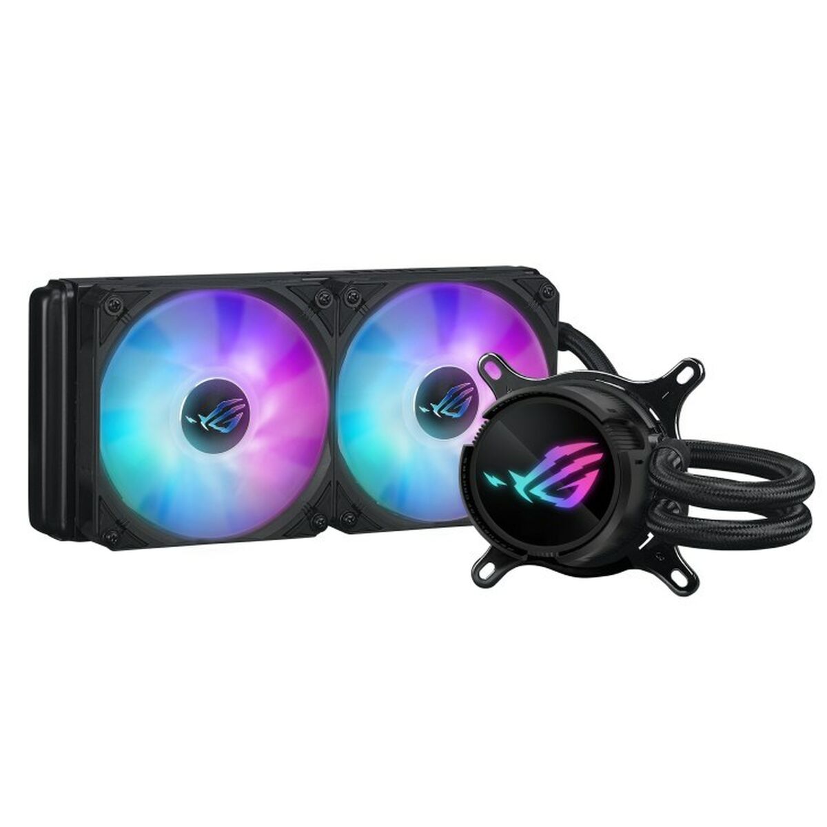 ASUS ROG Strix LC III 240 ARGB all-in-one CPU liquid cooler with 360 rotatable water block Premium ROG ARGB fans