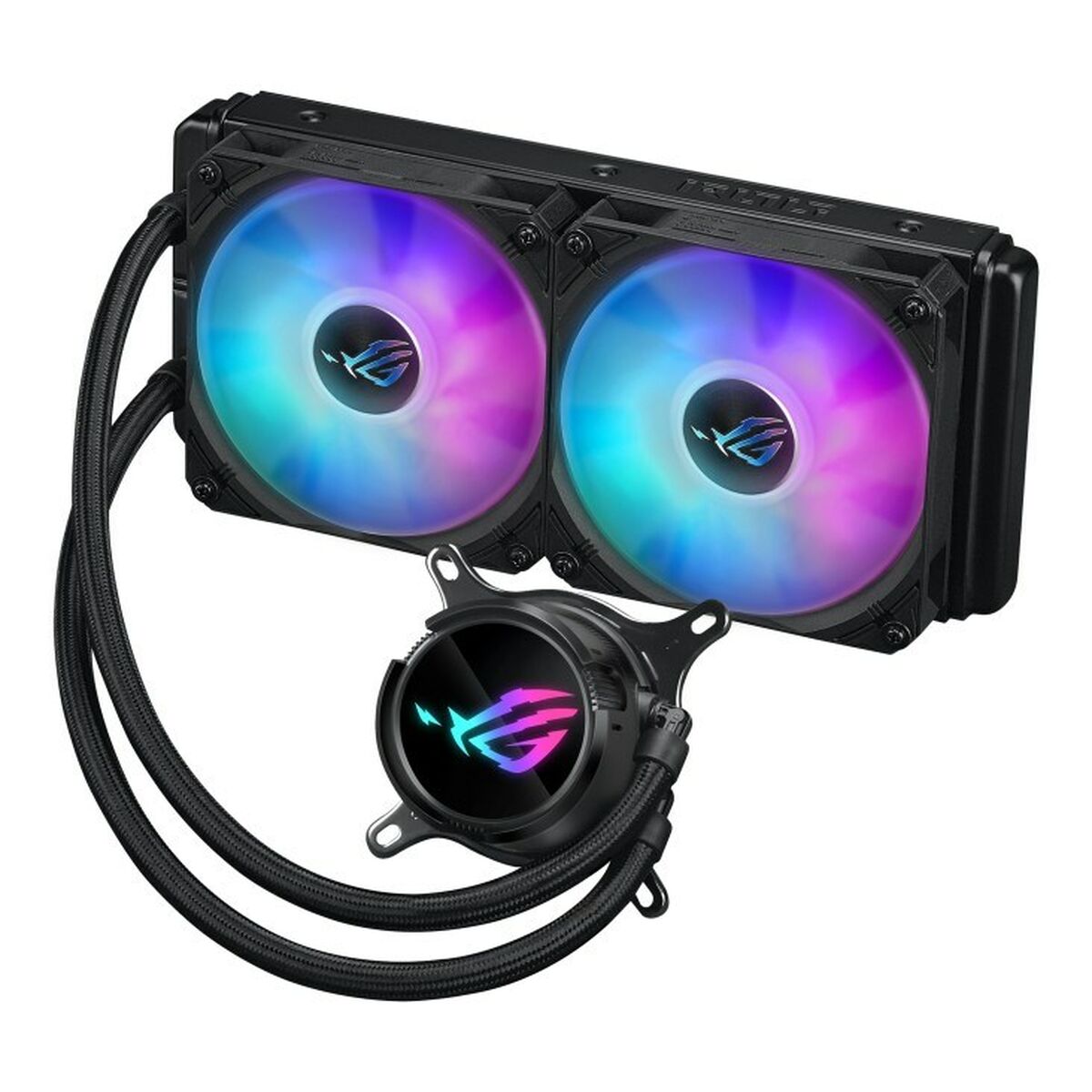 ASUS ROG Strix LC III 240 ARGB all-in-one CPU liquid cooler with 360 rotatable water block Premium ROG ARGB fans