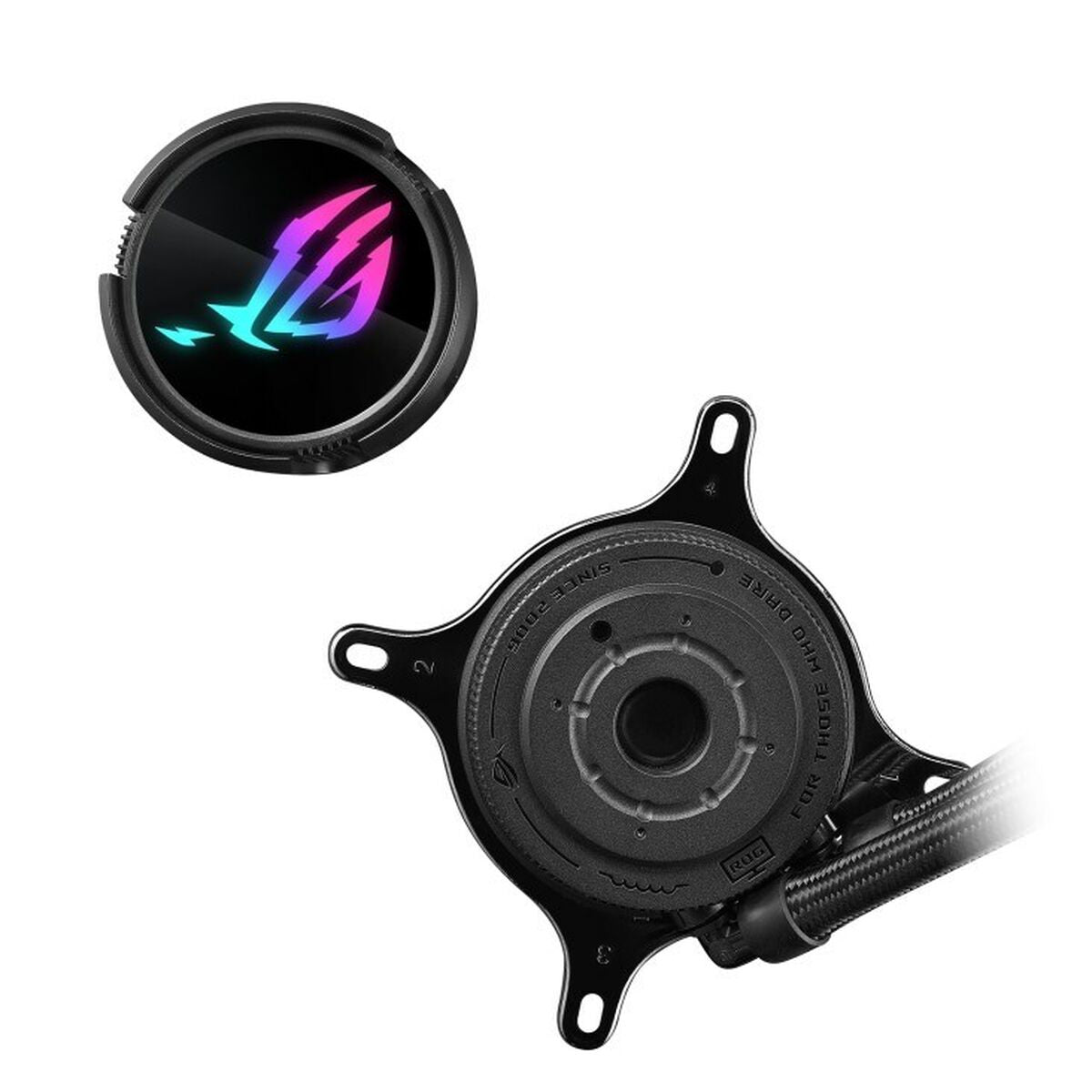 ASUS ROG Strix LC III 240 ARGB all-in-one CPU liquid cooler with 360 rotatable water block Premium ROG ARGB fans