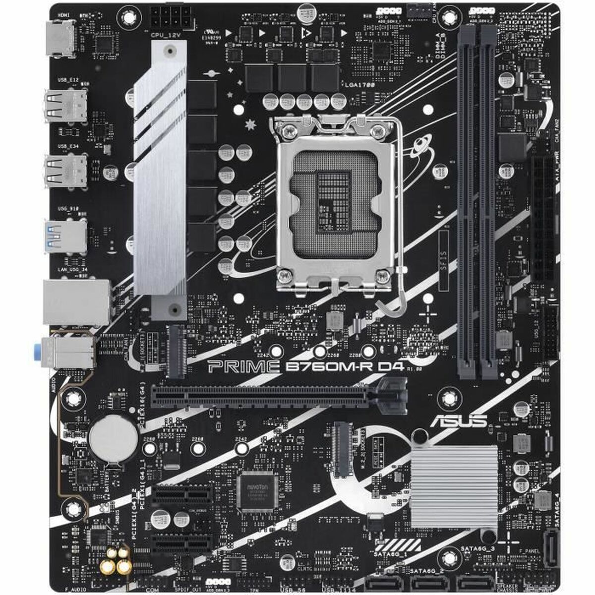 ASUS PRIME B760M-R D4 LGA1700 2xDDR4 4xSATA 2xM.2
