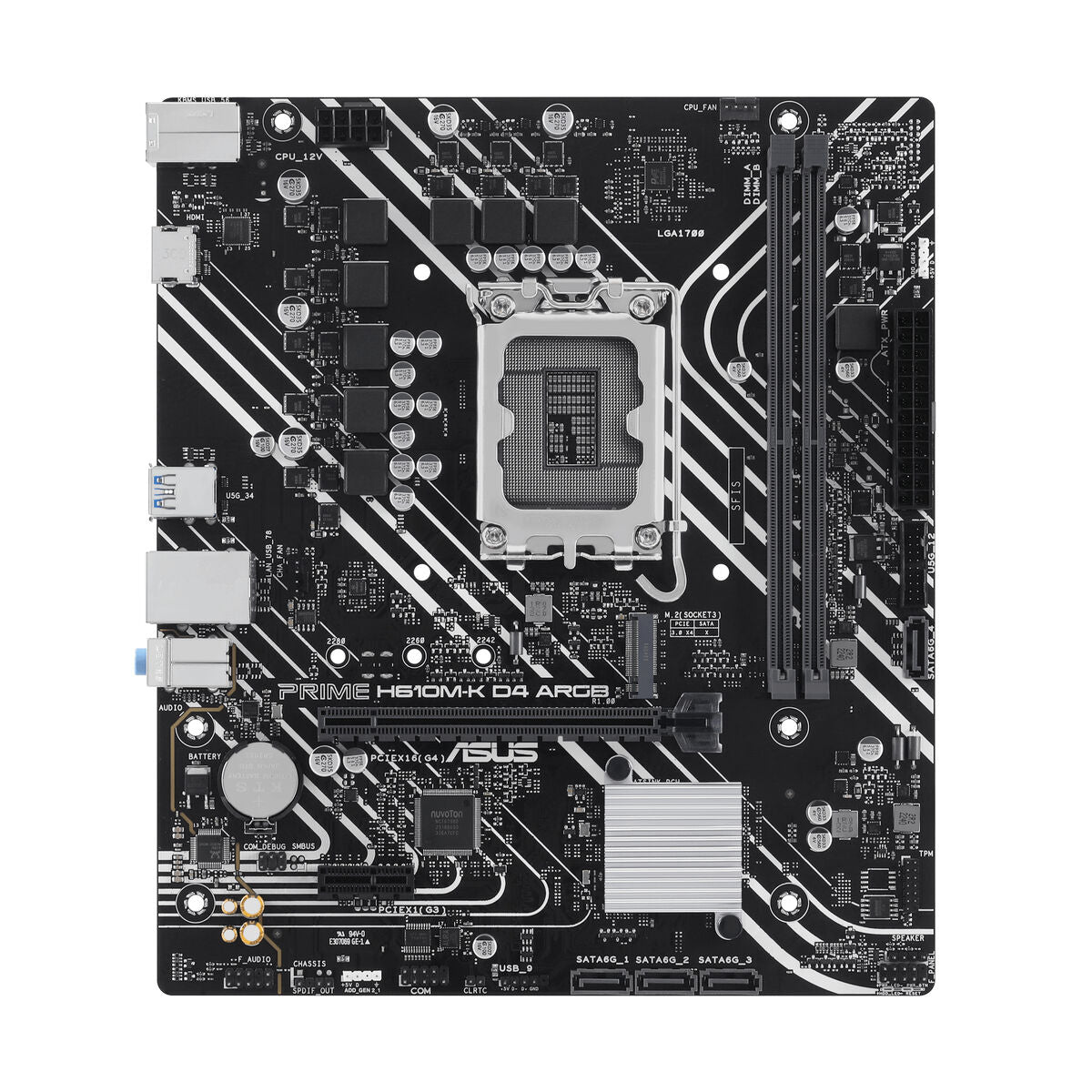 ASUS PRIME H610M-K D4 ARGB LGA1700 micro-ATX motherboard 2xDDR4 4xSATA PCIe 4.0 M.2 slot