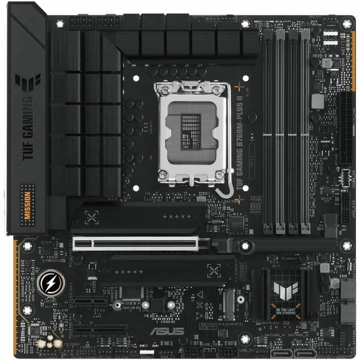 ASUS TUF GAMING B760M-PLUS II LGA 1700 4xDDR5 microATX 4xSATA MB 1xHDMI 1xDP 3xM.2