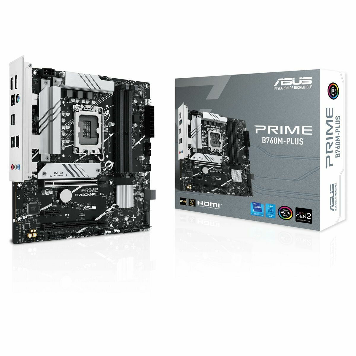 ASUS PRIME B760M-PLUS LGA 1700 4xDDR5 microATX 4xSATA MB 1xHDMI 1xDP 2xM.2