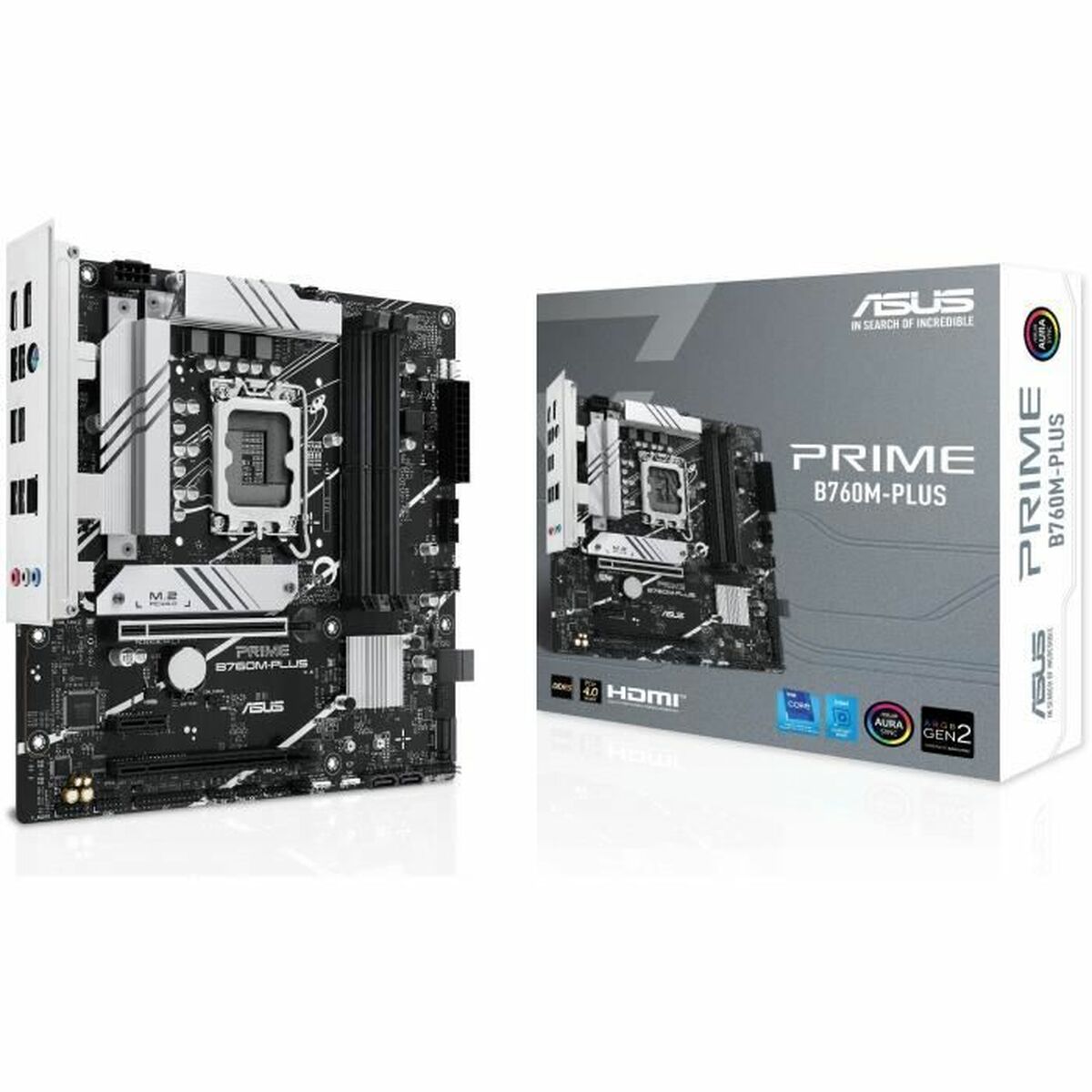 ASUS PRIME B760M-PLUS LGA 1700 4xDDR5 microATX 4xSATA MB 1xHDMI 1xDP 2xM.2