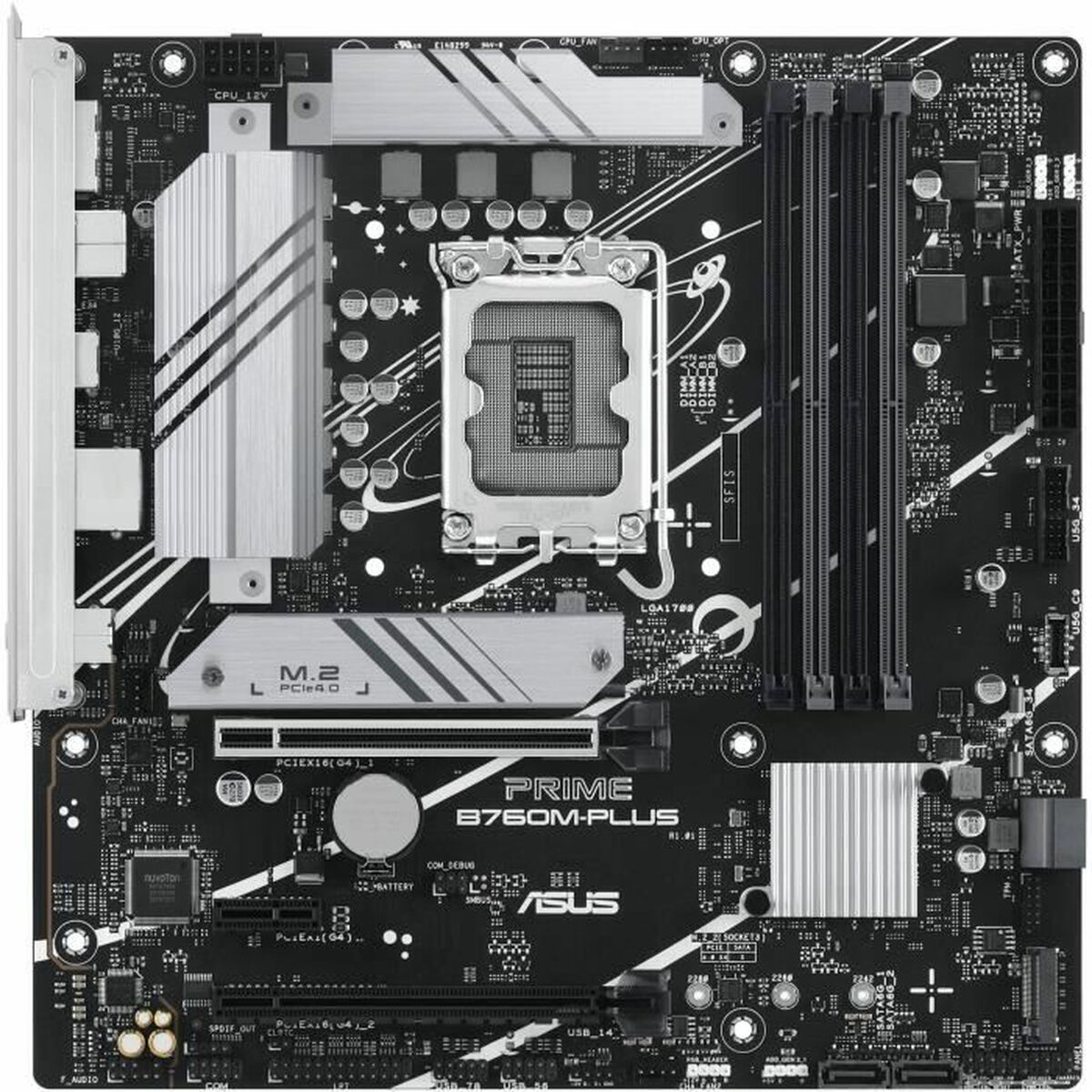 ASUS PRIME B760M-PLUS LGA 1700 4xDDR5 microATX 4xSATA MB 1xHDMI 1xDP 2xM.2