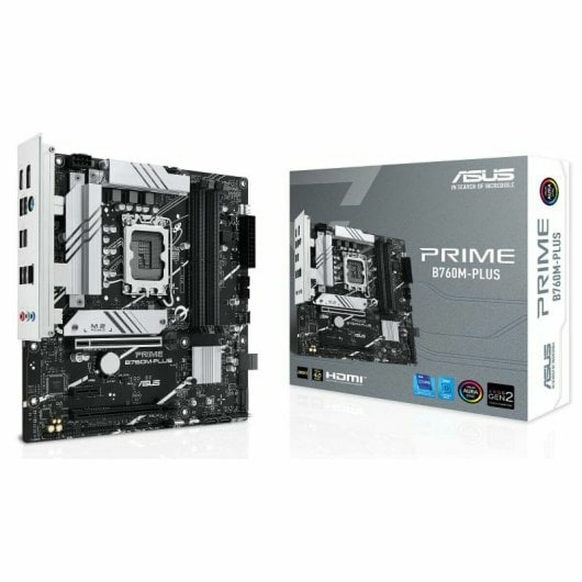 ASUS PRIME B760M-PLUS LGA 1700 4xDDR5 microATX 4xSATA MB 1xHDMI 1xDP 2xM.2