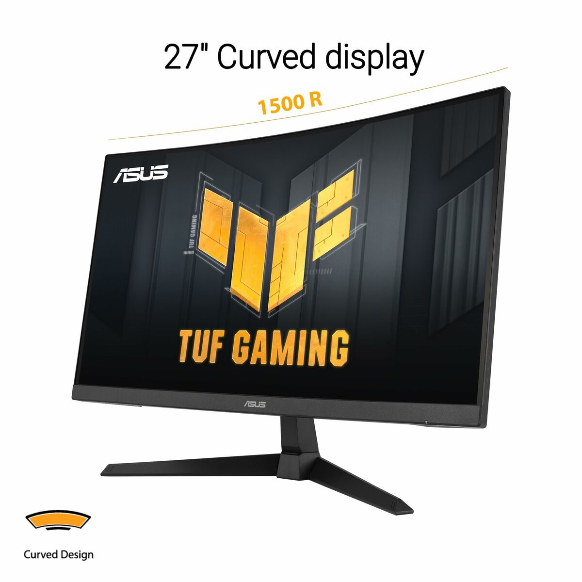 "ASUS TUF Gaming VG27VQ3B écran plat de PC 68,6 cm (27"") 1920 x 1080 pixels Full HD LCD Noir"