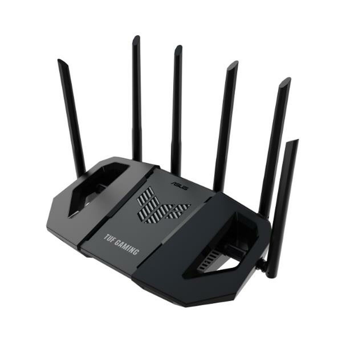ASUS TUF Gaming BE6500 Dual Band WiFi 7 Router 4K-QAM Multi-Link Operation MLO Quad 2.5GbE port
