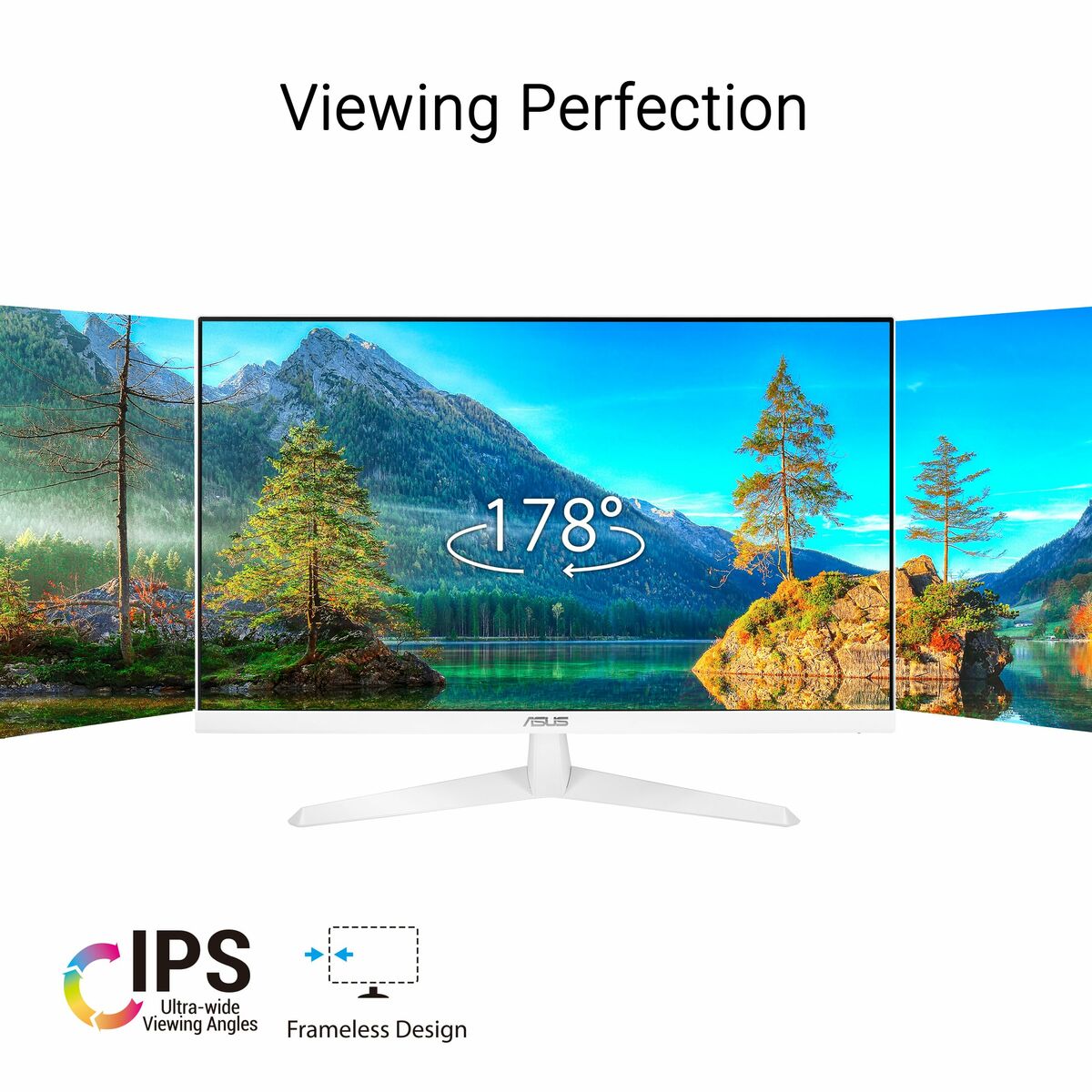 "ASUS EyeCare VY279HF-W écran plat de PC 68,6 cm (27"") 1920 x 1080 pixels Full HD LED Blanc"