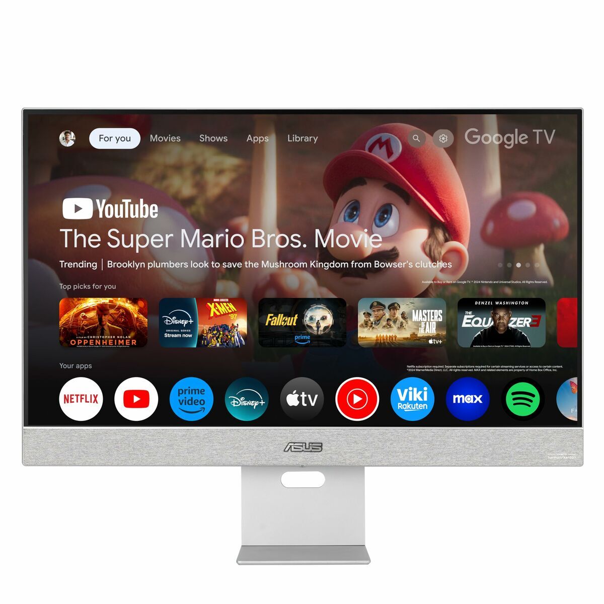"ASUS ZenScreen Smart Monitor MS27UC écran plat de PC 68,6 cm (27"") 3840 x 2160 pixels 4K Ultra HD LCD Gris"