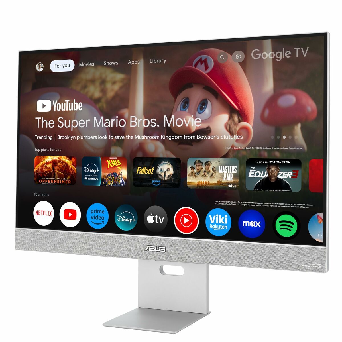"ASUS ZenScreen Smart Monitor MS27UC écran plat de PC 68,6 cm (27"") 3840 x 2160 pixels 4K Ultra HD LCD Gris"