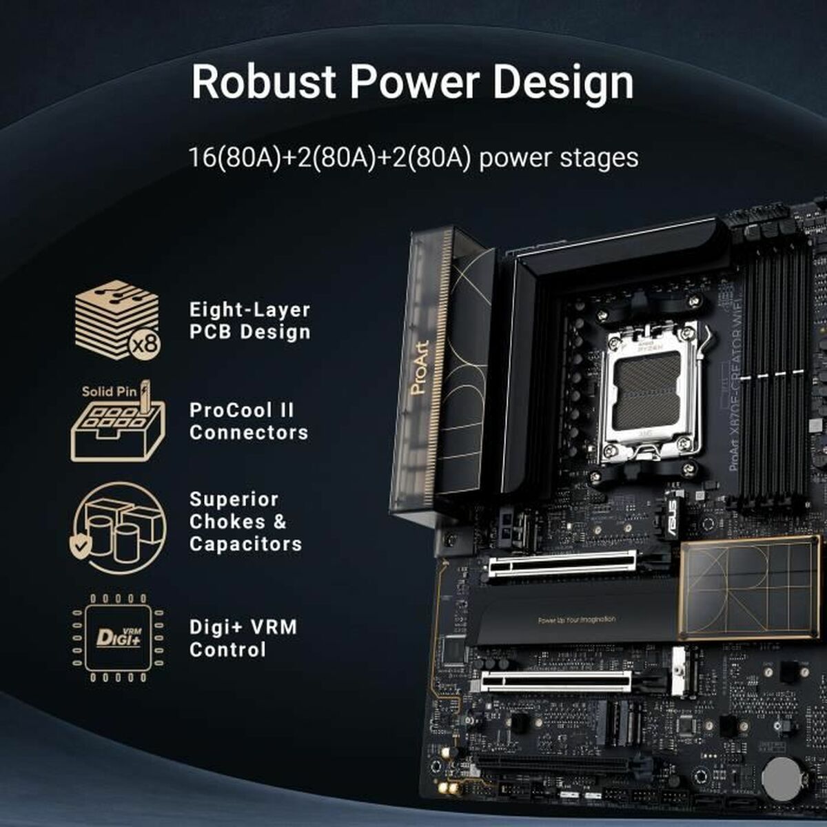 ASUS PROART X870E-CREATOR WIFI AM5 DDR5 ATX MB