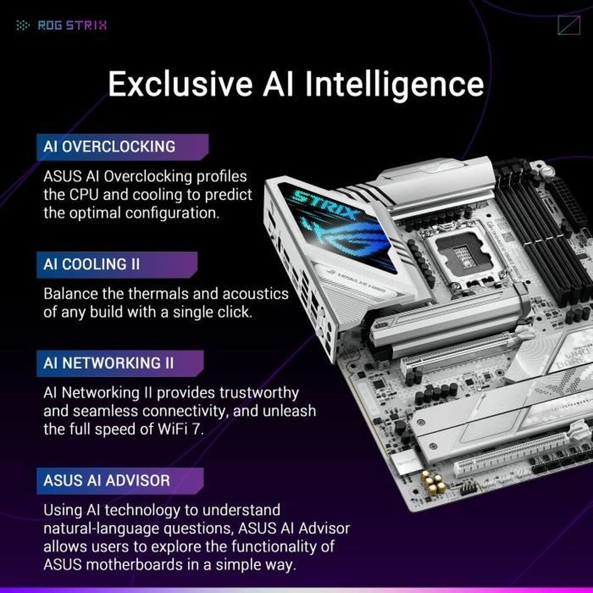 ASUS ROG STRIX Z890-A GAMING WIFI LGA1851 DDR5 ATX MB