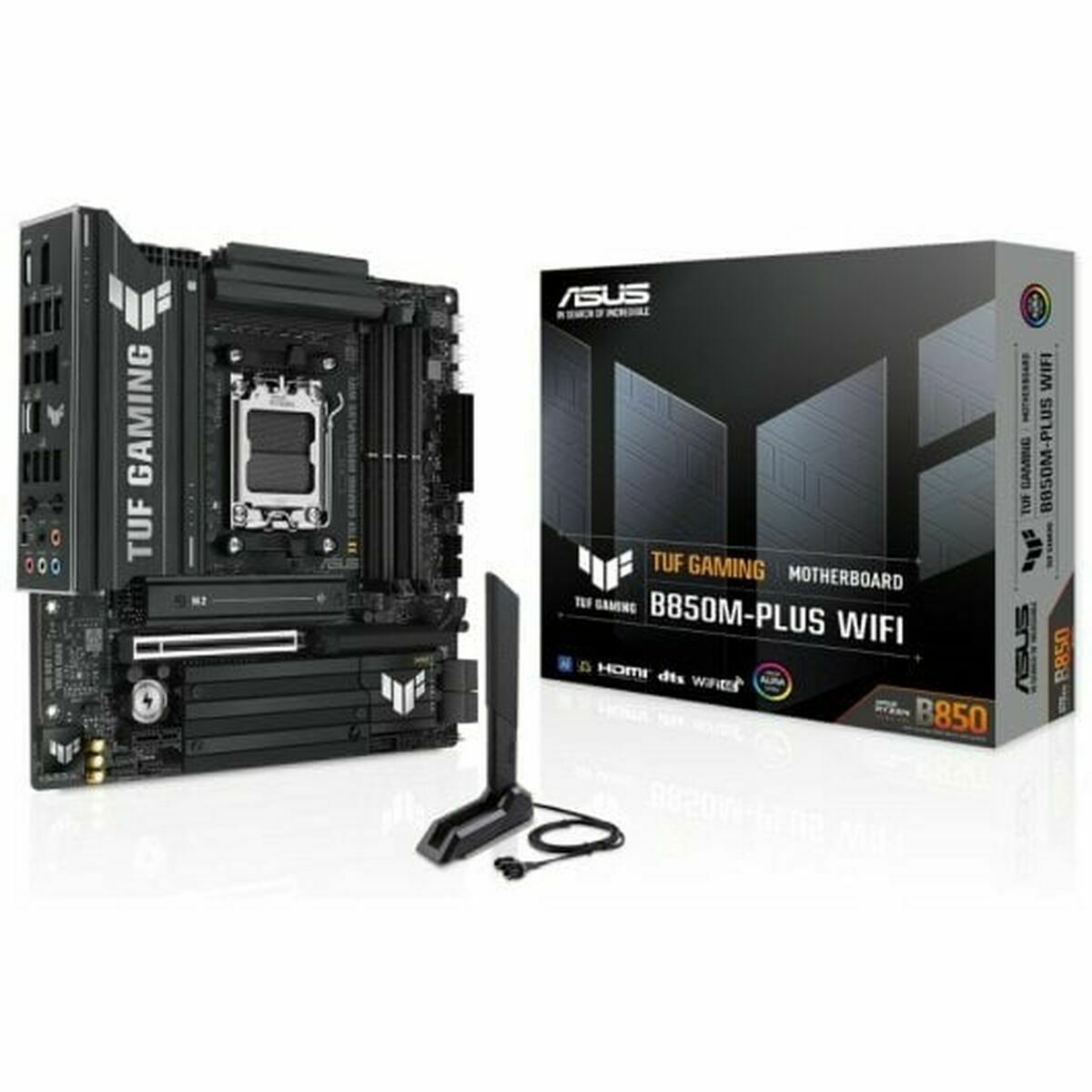 ASUS TUF GAMING B850M-PLUS WIFI AM5 DDR5 micro ATX MB 1xHDMI 1xDP 3xM.2 4xSATA
