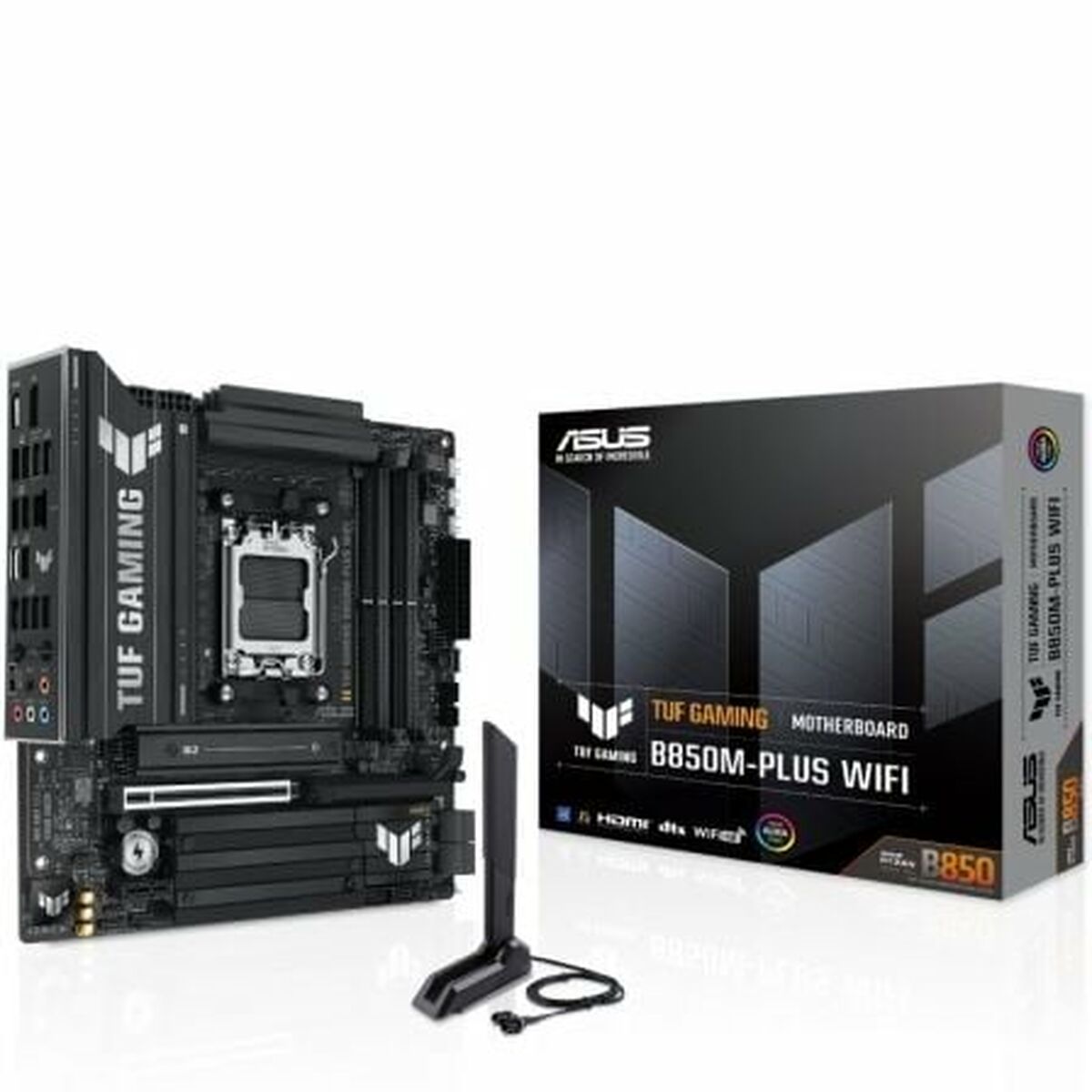 ASUS TUF GAMING B850M-PLUS WIFI AM5 DDR5 micro ATX MB 1xHDMI 1xDP 3xM.2 4xSATA