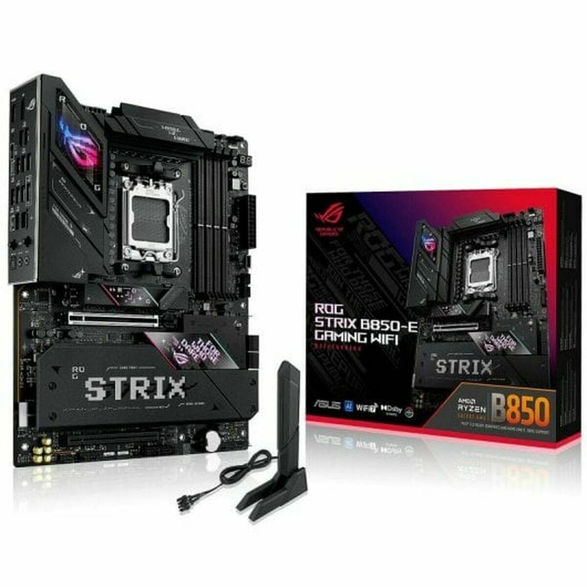 ASUS ROG STRIX B850-E GAMING WIFI AM5 DDR5 ATX MB 1xHDMI 1xDP 5xM.2 4xSATA