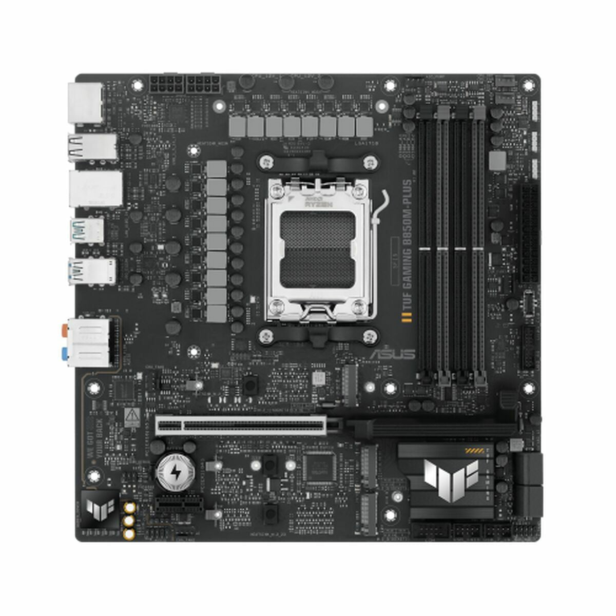 ASUS TUF GAMING B850M-PLUS AM5 DDR5 micro ATX MB 1xHDMI 1xDP 3xM.2 4xSATA
