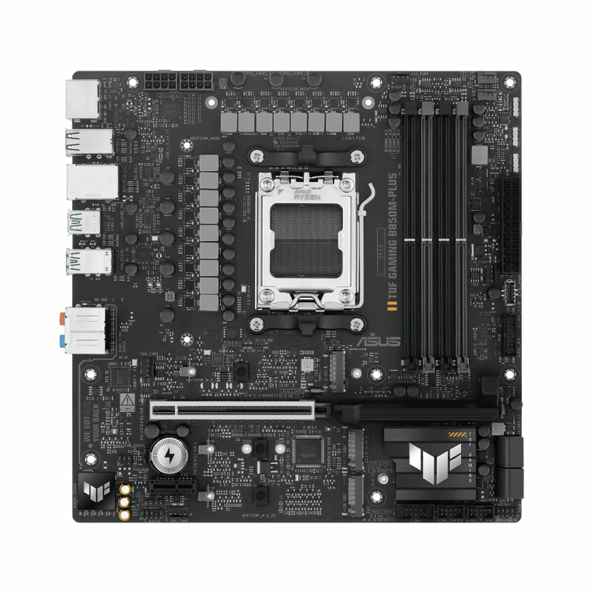 ASUS TUF GAMING B850M-PLUS AM5 DDR5 micro ATX MB 1xHDMI 1xDP 3xM.2 4xSATA