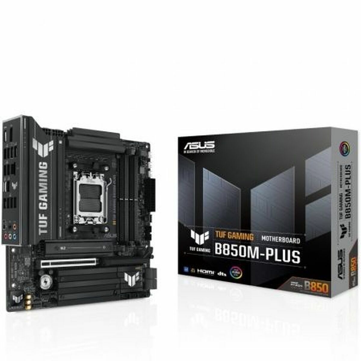 ASUS TUF GAMING B850M-PLUS AM5 DDR5 micro ATX MB 1xHDMI 1xDP 3xM.2 4xSATA