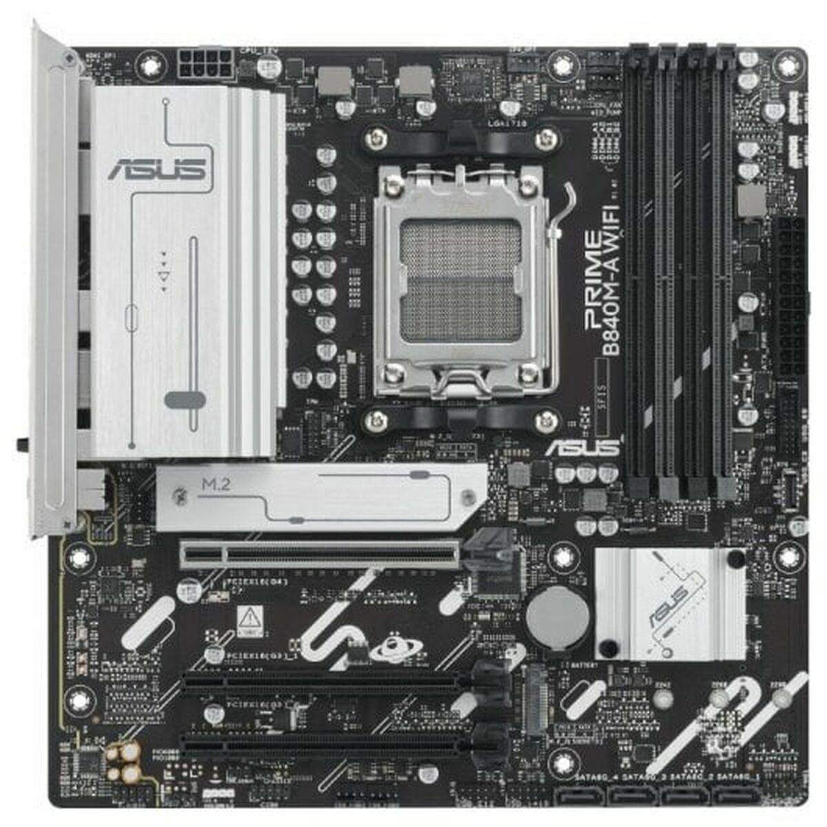 ASUS PRIME B840M-A WIFI AM5 DDR5 micro ATX MB 1xHDMI 2xDP 3xM.2 4xSATA