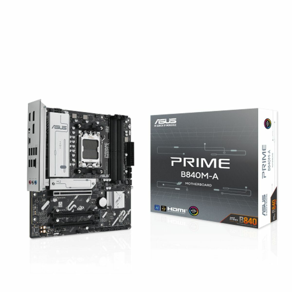 ASUS PRIME B840M-A-CSM AM5 DDR5 micro ATX MB 1xHDMI 2xDP 3xM.2 4xSATA