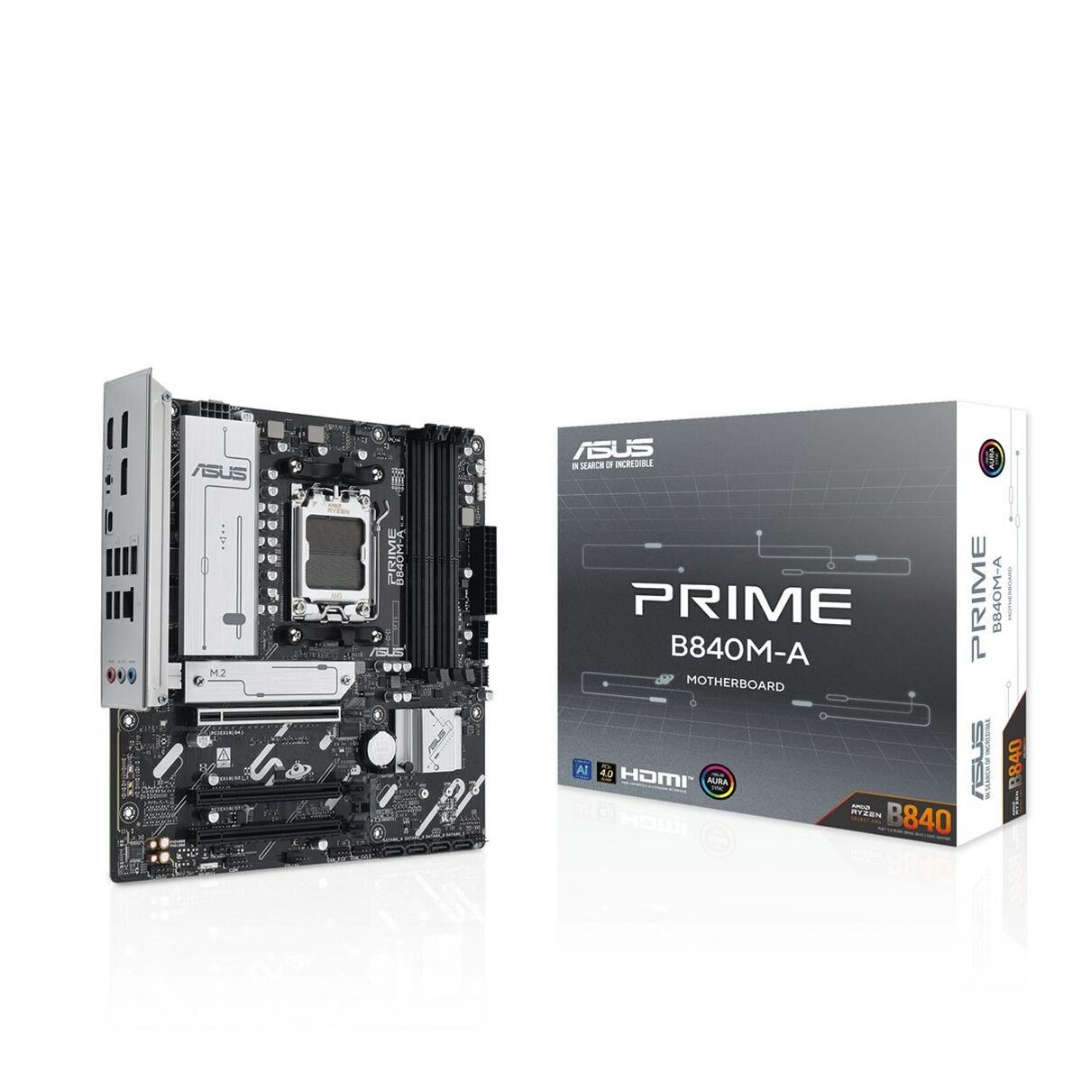 ASUS PRIME B840M-A-CSM AM5 DDR5 micro ATX MB 1xHDMI 2xDP 3xM.2 4xSATA