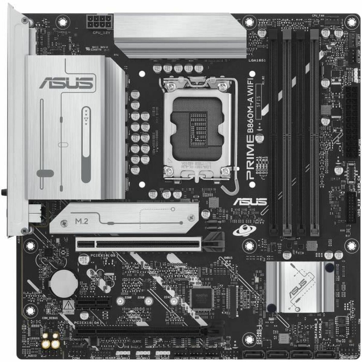 ASUS PRIME B860M-A WIFI LGA1851 DDR5 micro ATX MB 1xHDMI 2xDP 2xM.2 4xSATA