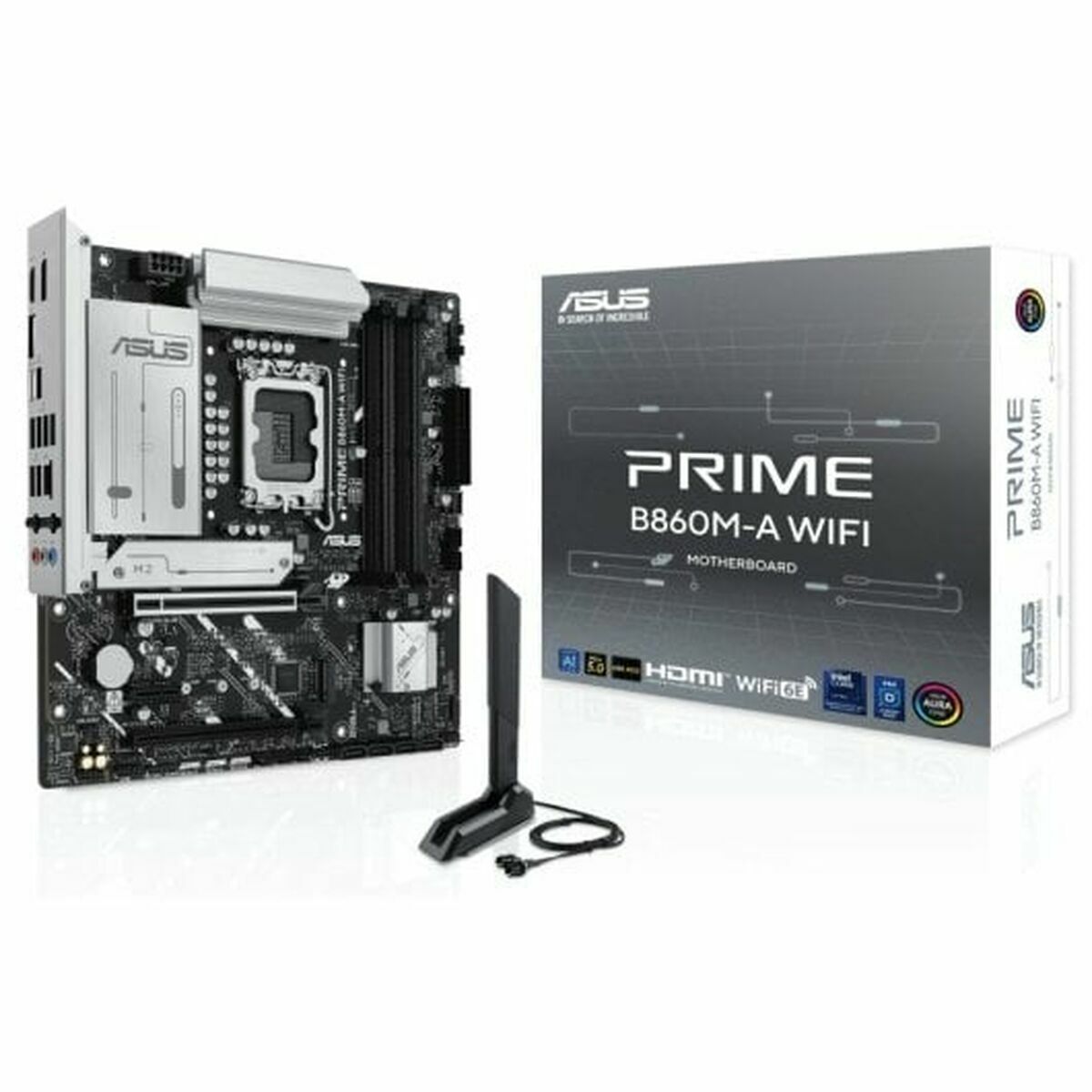 ASUS PRIME B860M-A WIFI LGA1851 DDR5 micro ATX MB 1xHDMI 2xDP 2xM.2 4xSATA