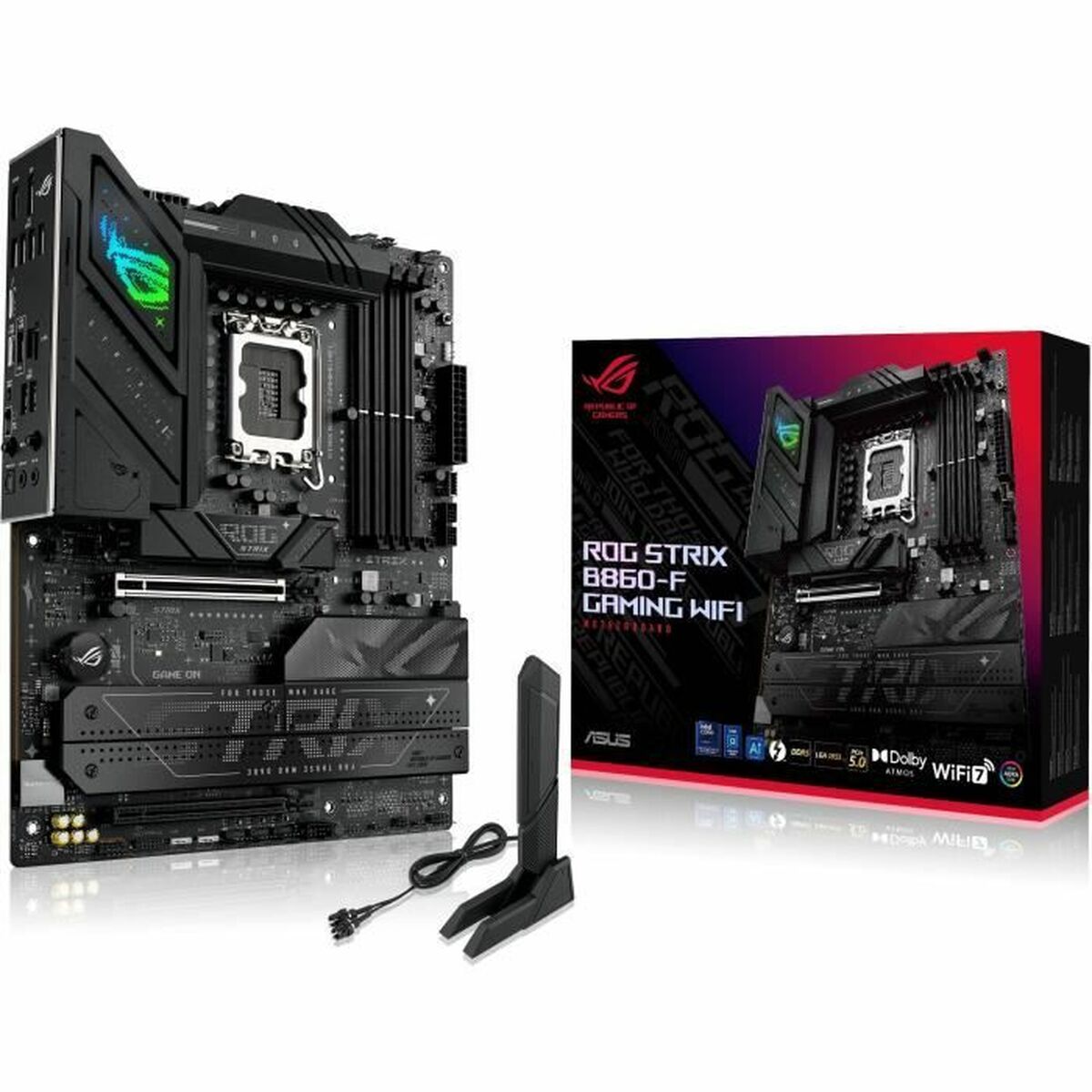 ASUS ROG STRIX B860-F GAMING WIFI LGA1851 DDR5 ATX MB 1xHDMI 1xDP 4xM.2 4xSATA