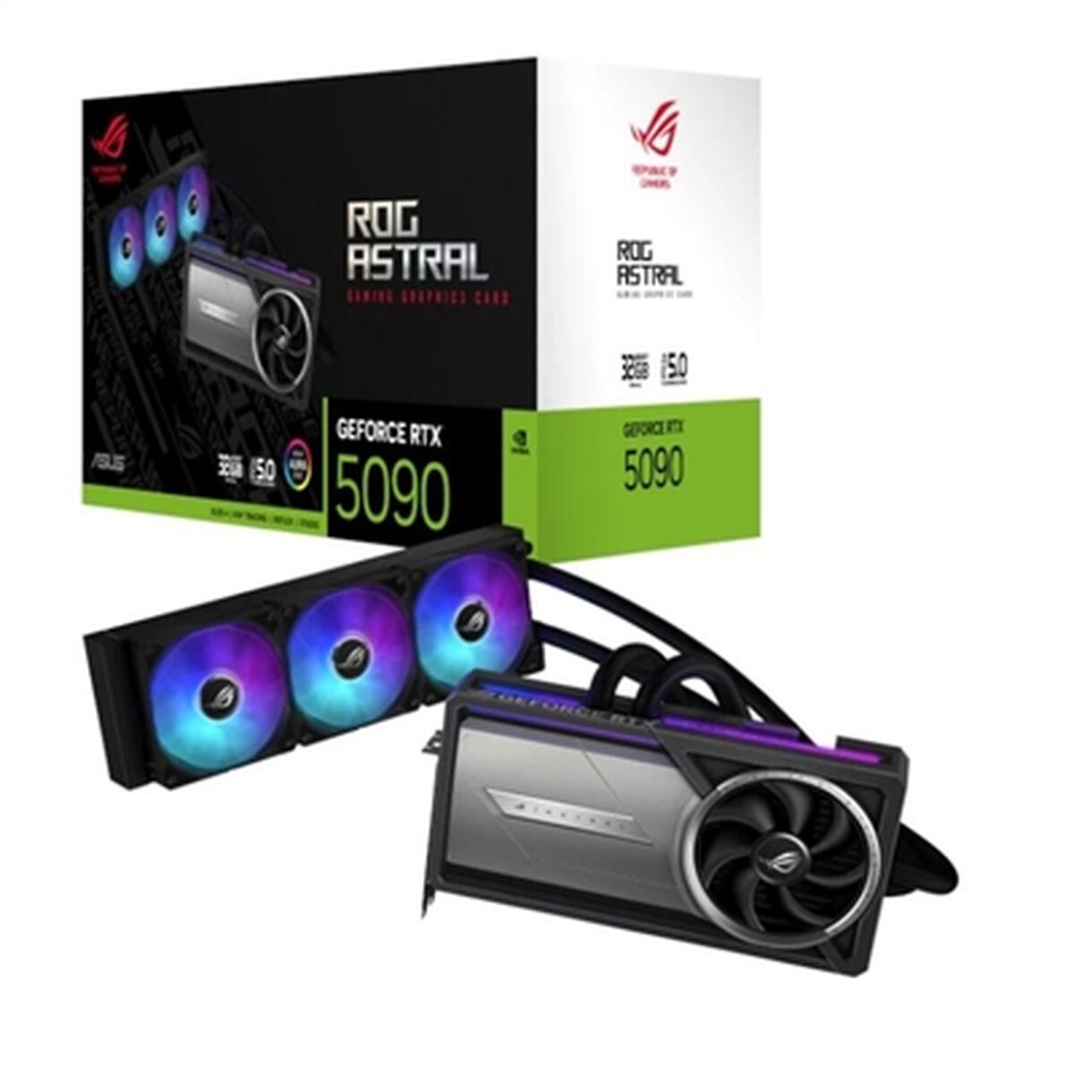 ASUS ROG ASTRAL LC RTX 5090 32Go GDDR7 OC Edition GAMING 2xHDMI 2.1 3xDP 2.1b