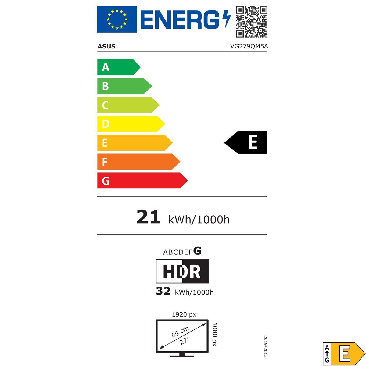 "ASUS TUF Gaming VG279QM5A écran plat de PC 68,6 cm (27"") 1920 x 1080 pixels Full HD LCD Noir"