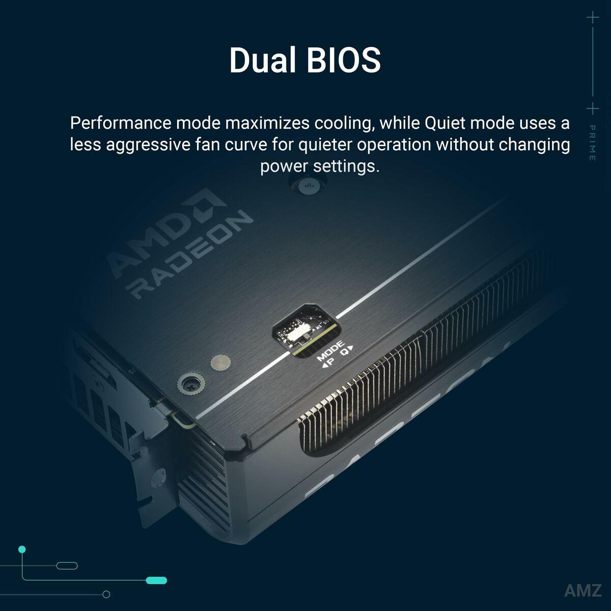 ASUS Prime Radeon RX 9060 XT OC Edition 16Go GDDR6 Graphics Card PCIe 5.0 HDMI 2.1b DisplayPort 2.1a