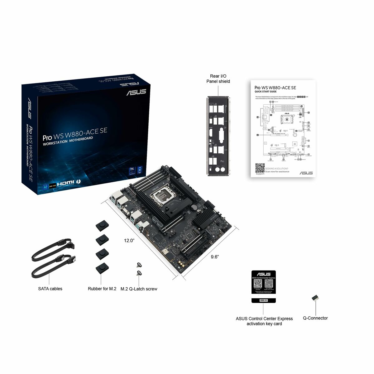ASUS PRO WS W880-ACE SE LGA1851 WS MB 4xDDR5