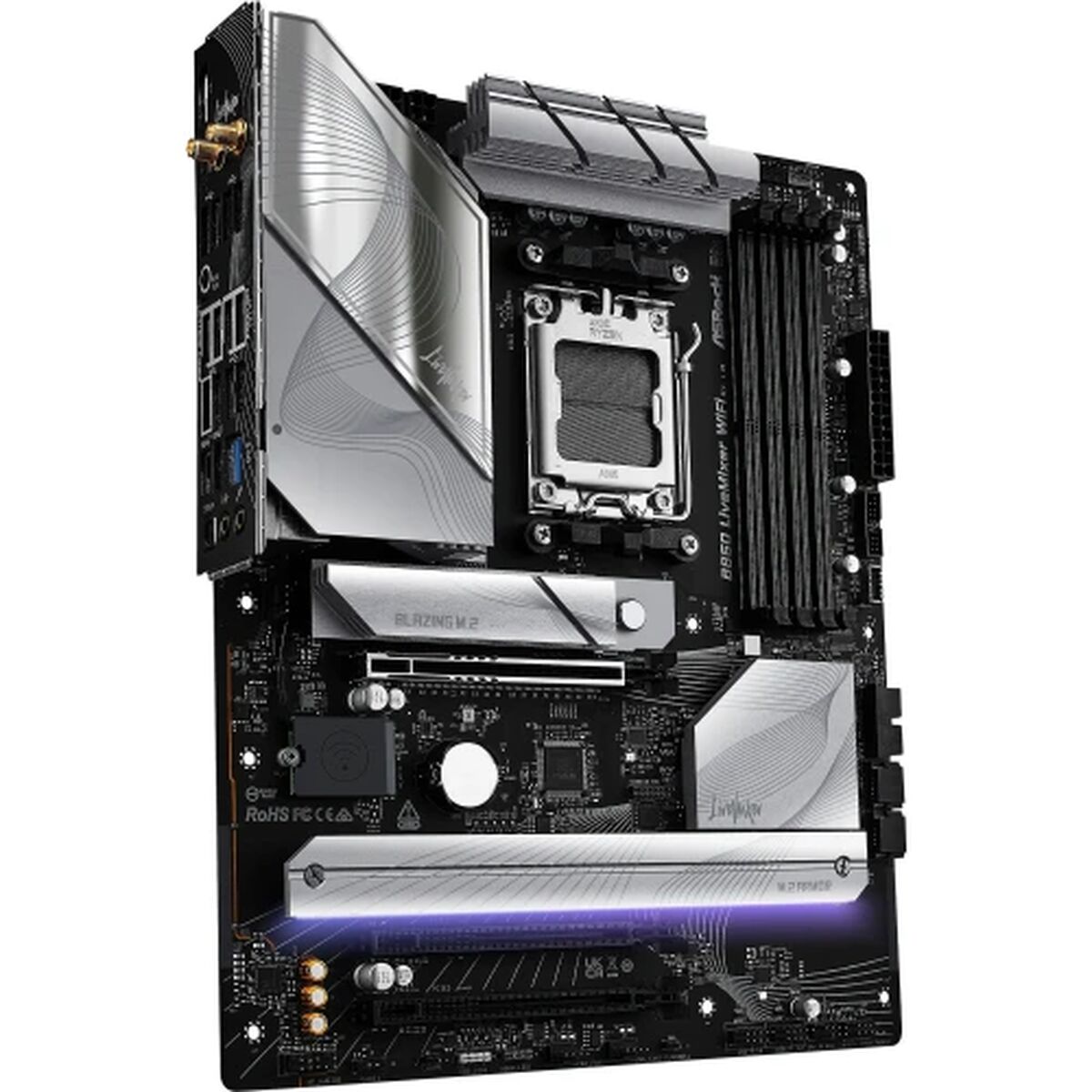 ASRock 90-MXBQU0-A0UAYZ Carte mere B850 LiveMixer WiFi avec DDR5 et PCIe 5.0