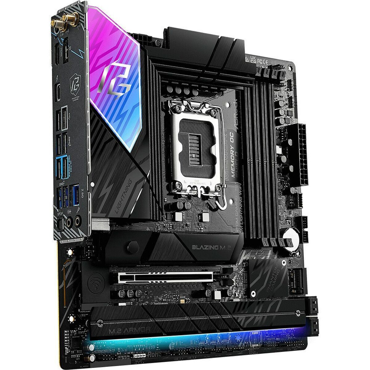 Asrock B860M Lightning WiFi Intel B860 LGA 1851 (Socket V1) micro ATX