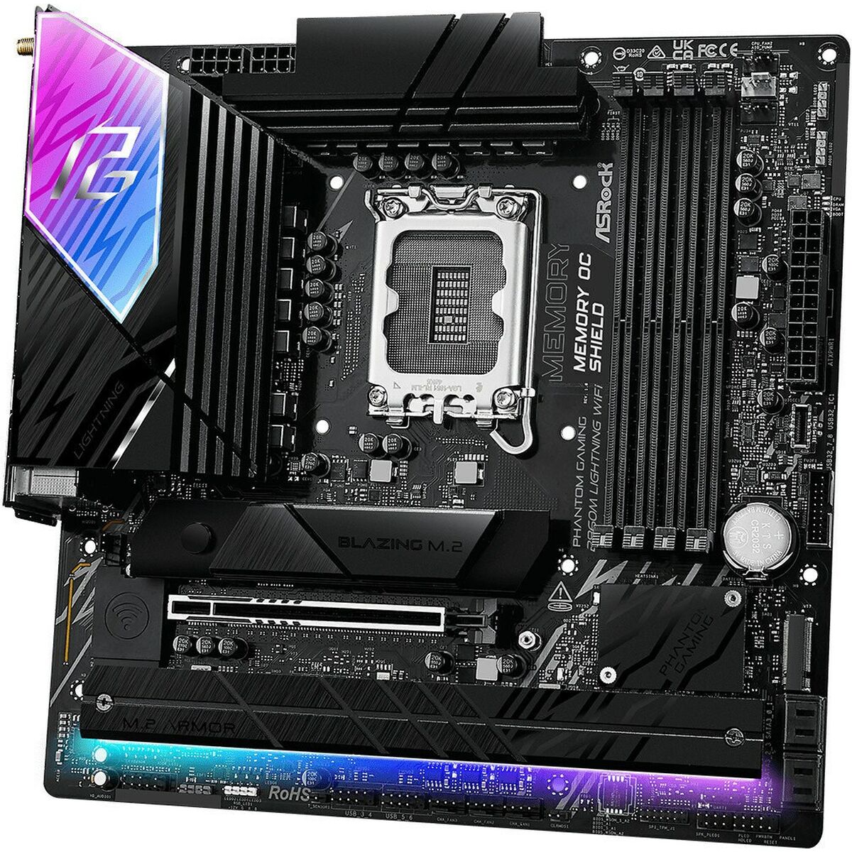 Asrock B860M Lightning WiFi Intel B860 LGA 1851 (Socket V1) micro ATX