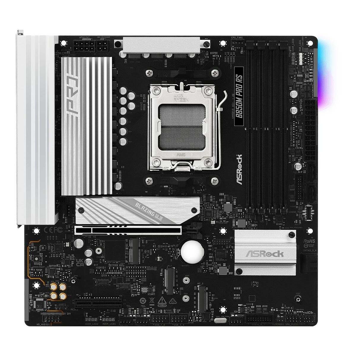 Carte mere ASRock B850M Pro RS pour processeurs AMD Ryzen 7000 avec support DDR5