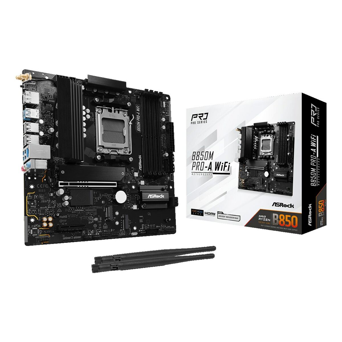 ASRock B850M PRO-A WIFI Carte mere AMD Ryzen 7000 avec WiFi et support DDR5