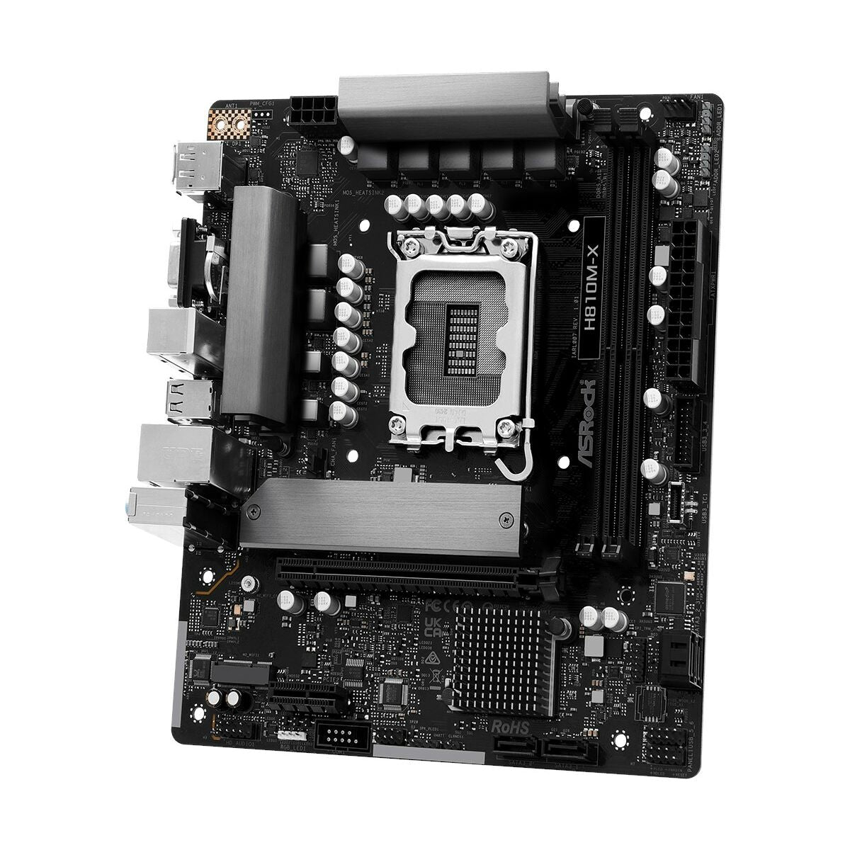 ASRock 90-MXBS4-A0UAYZ H810M-X Carte mere Micro ATX avec DDR5 et Ethernet 2,5 Gigabit