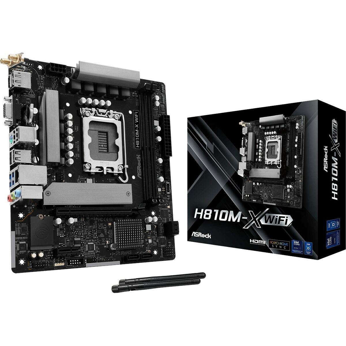 Asrock H810M-X WiFi Intel H810 LGA 1851 (Socket V1) micro ATX